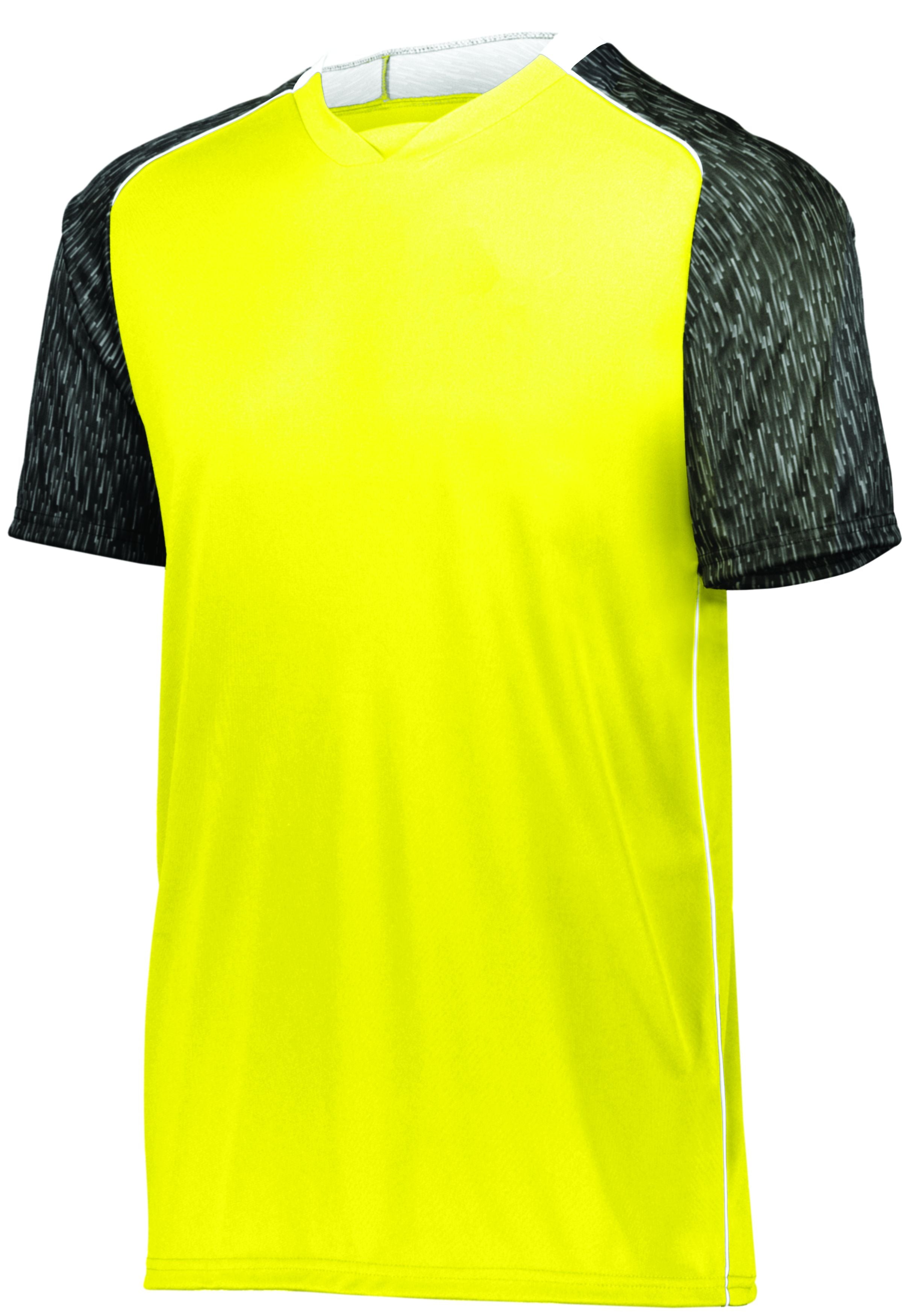 High 5 Youth Hawthorn Soccer Jersey in Power Yellow/Black Print/White  -Part of the Youth, Youth-Jersey, High5-Products, Soccer, Shirts, All-Sports-1 product lines at KanaleyCreations.com