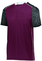 High 5 Hawthorn Soccer Jersey in Maroon/Black Print/White  -Part of the Adult, Adult-Jersey, High5-Products, Soccer, Shirts, All-Sports-1 product lines at KanaleyCreations.com