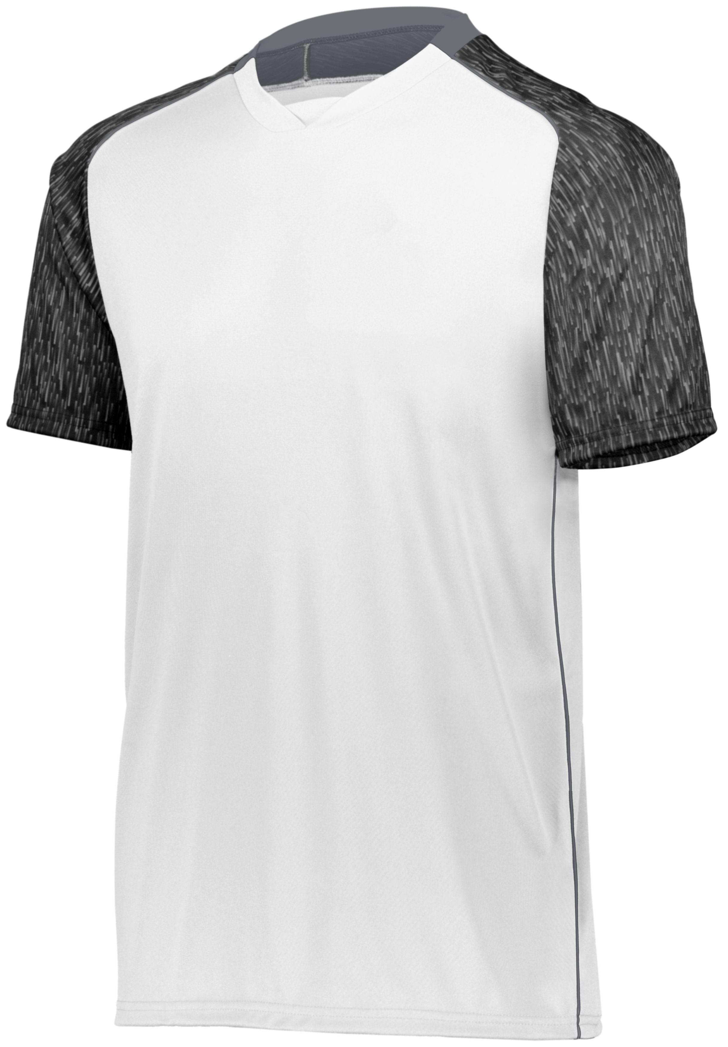 High 5 Youth Hawthorn Soccer Jersey in White/Black Print/Graphite  -Part of the Youth, Youth-Jersey, High5-Products, Soccer, Shirts, All-Sports-1 product lines at KanaleyCreations.com
