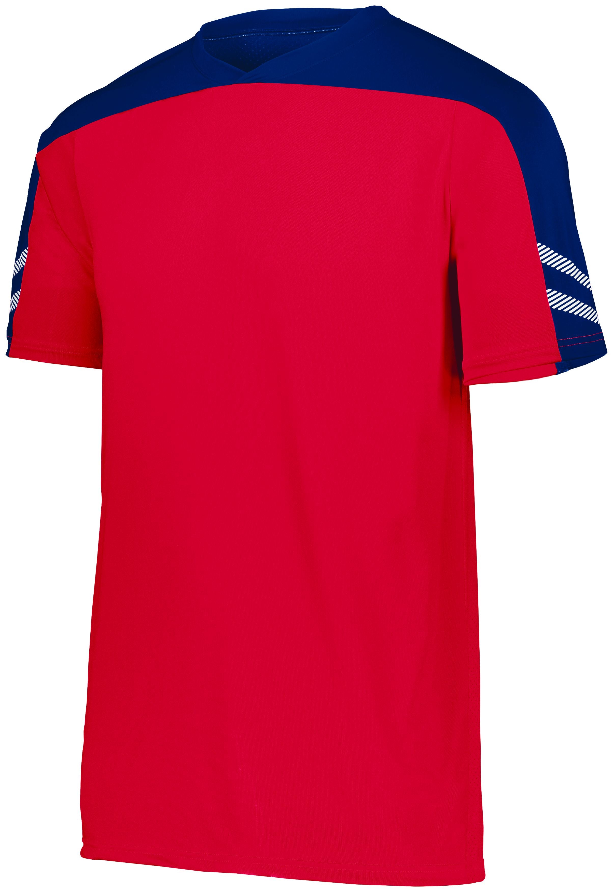 High 5 Youth Anfield Soccer Jersey in Scarlet/Navy/White  -Part of the Youth, Youth-Jersey, High5-Products, Soccer, Shirts, All-Sports-1 product lines at KanaleyCreations.com
