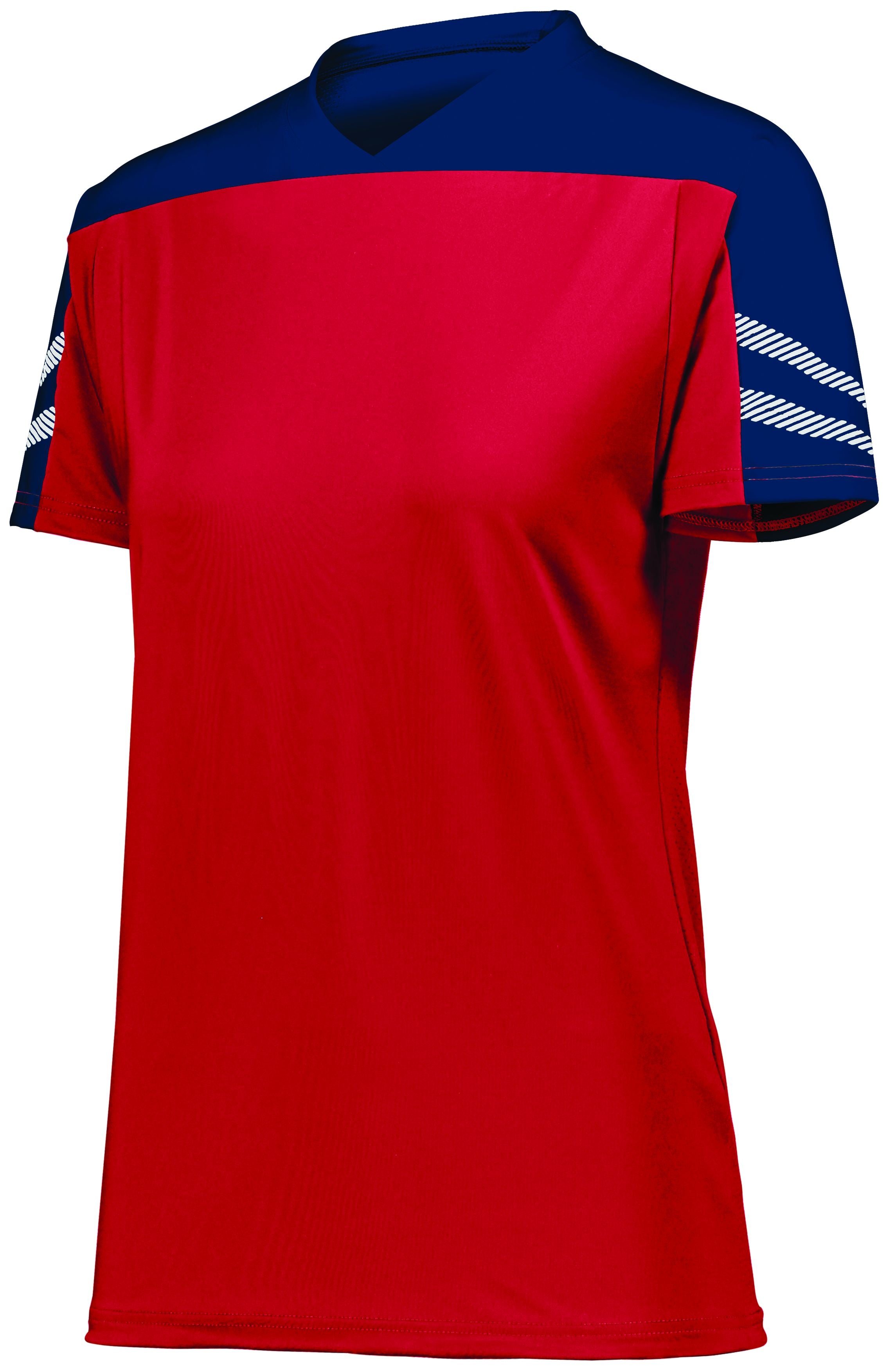 High 5 Ladies Anfield Soccer Jersey in Scarlet/Navy/White  -Part of the Ladies, Ladies-Jersey, High5-Products, Soccer, Shirts, All-Sports-1 product lines at KanaleyCreations.com