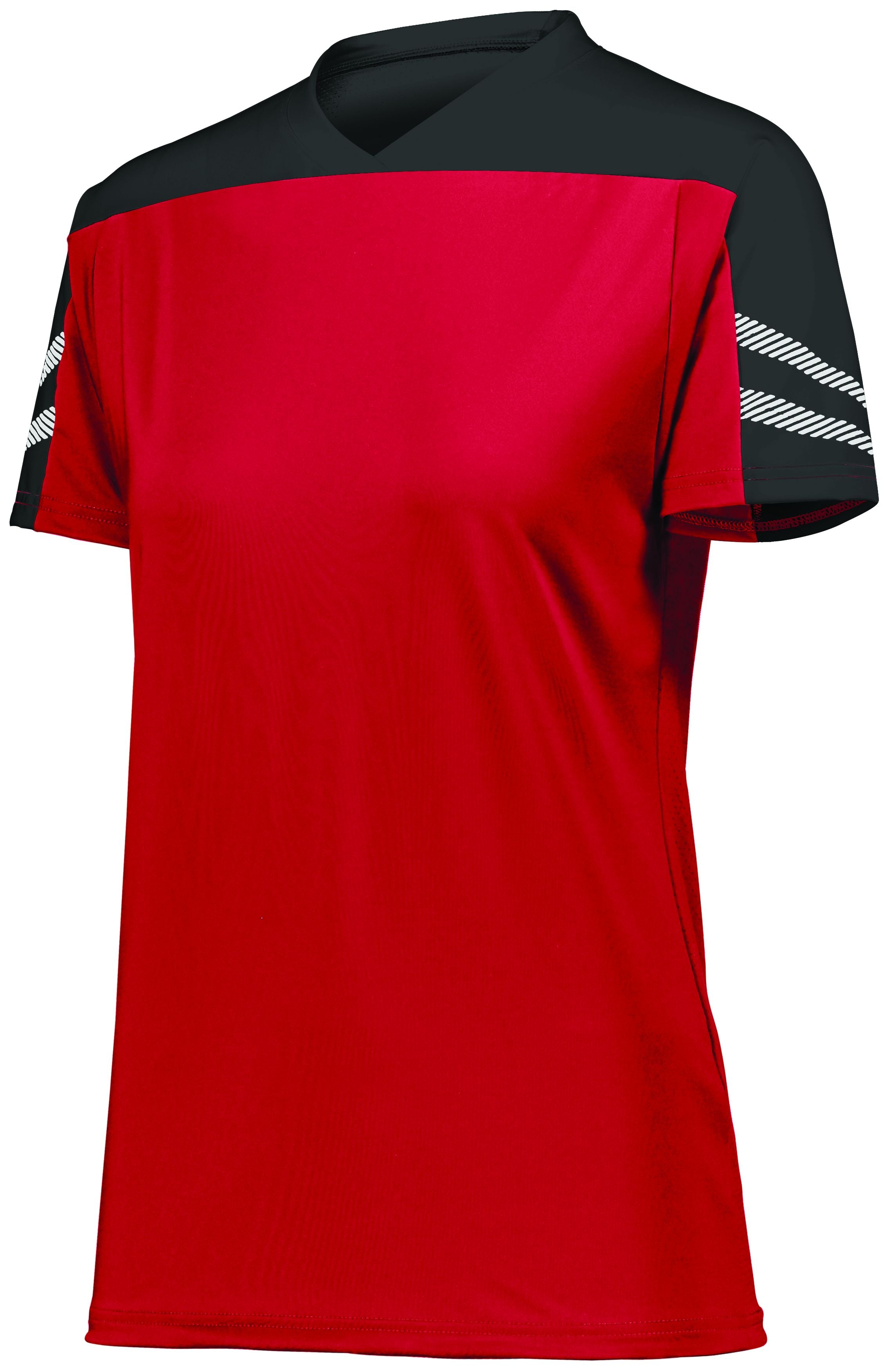 High 5 Ladies Anfield Soccer Jersey in Scarlet/Black/White  -Part of the Ladies, Ladies-Jersey, High5-Products, Soccer, Shirts, All-Sports-1 product lines at KanaleyCreations.com