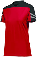 High 5 Ladies Anfield Soccer Jersey in Scarlet/Black/White  -Part of the Ladies, Ladies-Jersey, High5-Products, Soccer, Shirts, All-Sports-1 product lines at KanaleyCreations.com