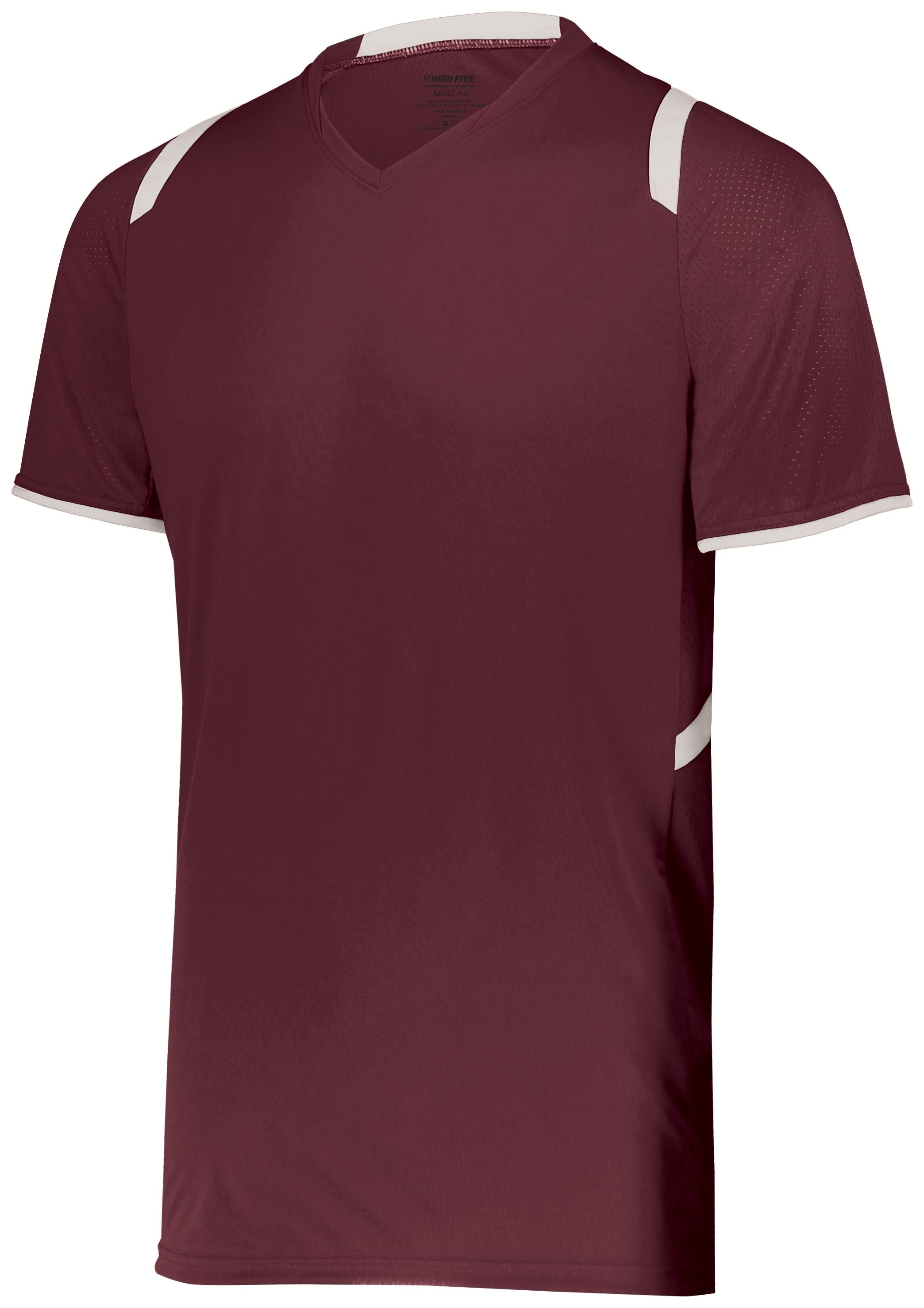 High 5 Youth Millennium Soccer Jersey in Maroon/White  -Part of the Youth, Youth-Jersey, High5-Products, Soccer, Shirts, All-Sports-1 product lines at KanaleyCreations.com