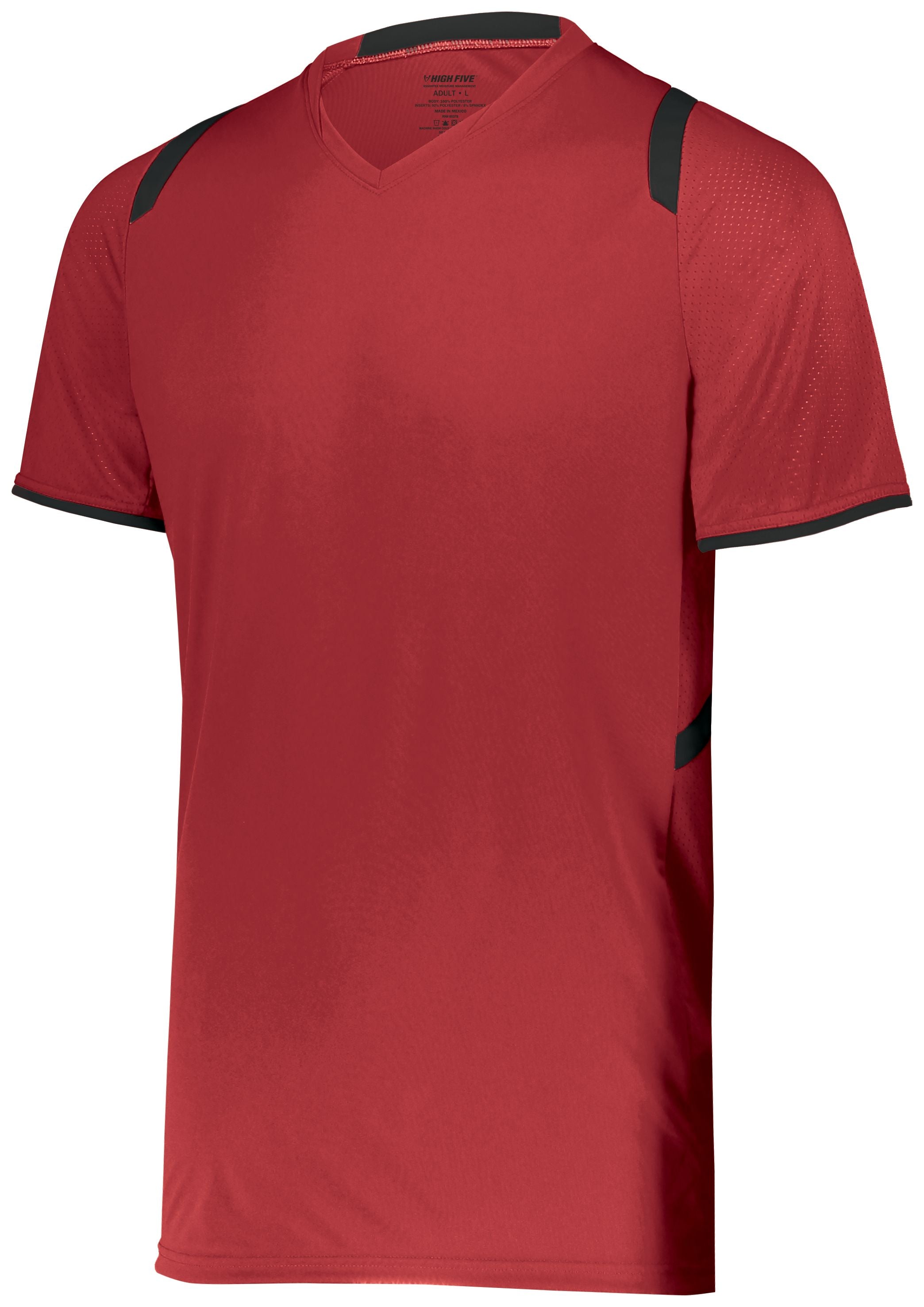 High 5 Youth Millennium Soccer Jersey in Scarlet/Black  -Part of the Youth, Youth-Jersey, High5-Products, Soccer, Shirts, All-Sports-1 product lines at KanaleyCreations.com