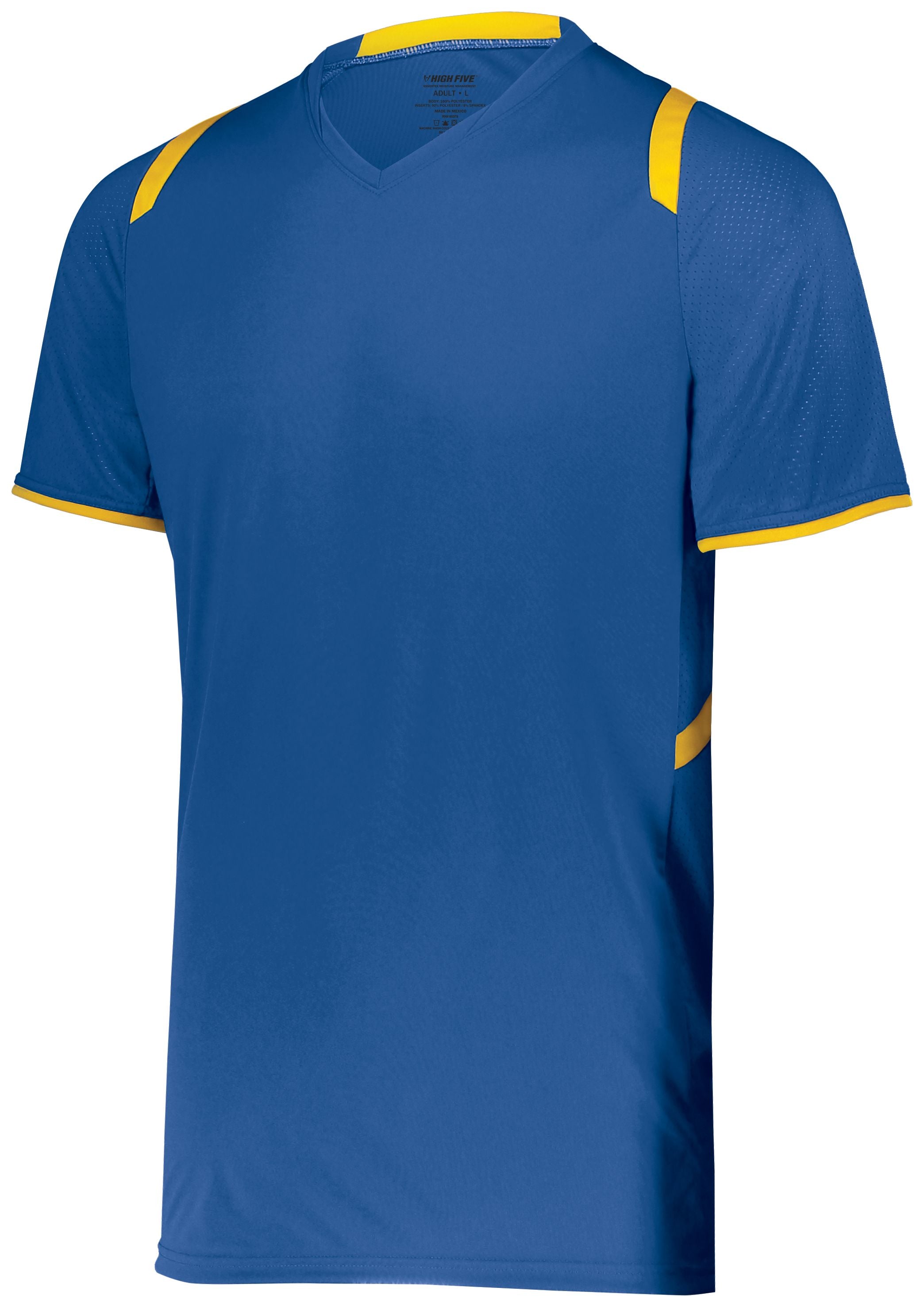 High 5 Youth Millennium Soccer Jersey in Royal/Athletic Gold  -Part of the Youth, Youth-Jersey, High5-Products, Soccer, Shirts, All-Sports-1 product lines at KanaleyCreations.com
