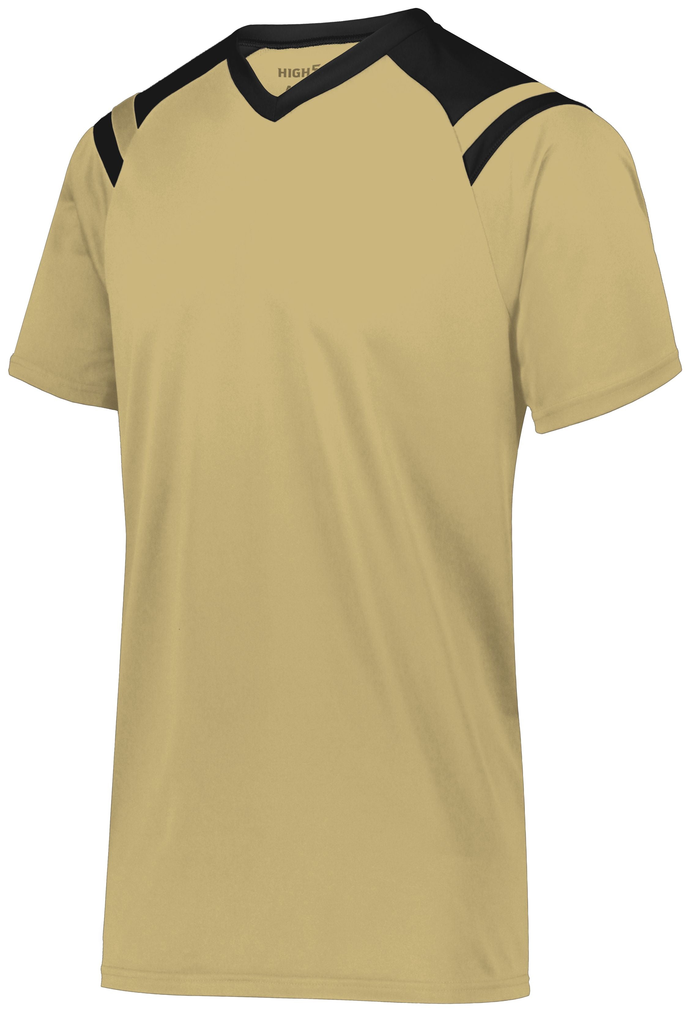High 5 Youth Sheffield Jersey in Vegas Gold/Black  -Part of the Youth, Youth-Jersey, High5-Products, Soccer, Shirts, All-Sports-1, Sheffield-Soccer-Jerseys product lines at KanaleyCreations.com