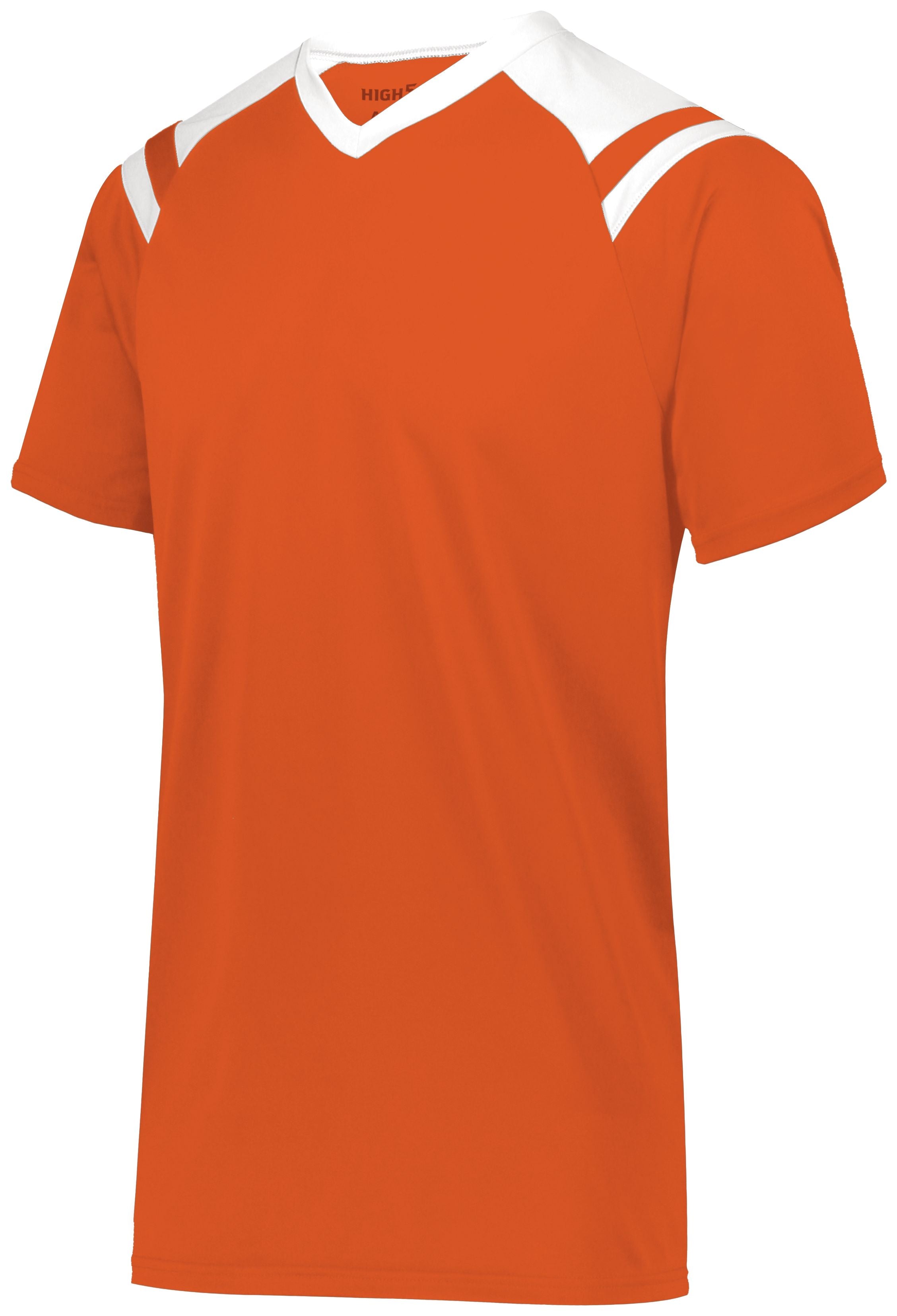High 5 Youth Sheffield Jersey in Orange/White  -Part of the Youth, Youth-Jersey, High5-Products, Soccer, Shirts, All-Sports-1, Sheffield-Soccer-Jerseys product lines at KanaleyCreations.com