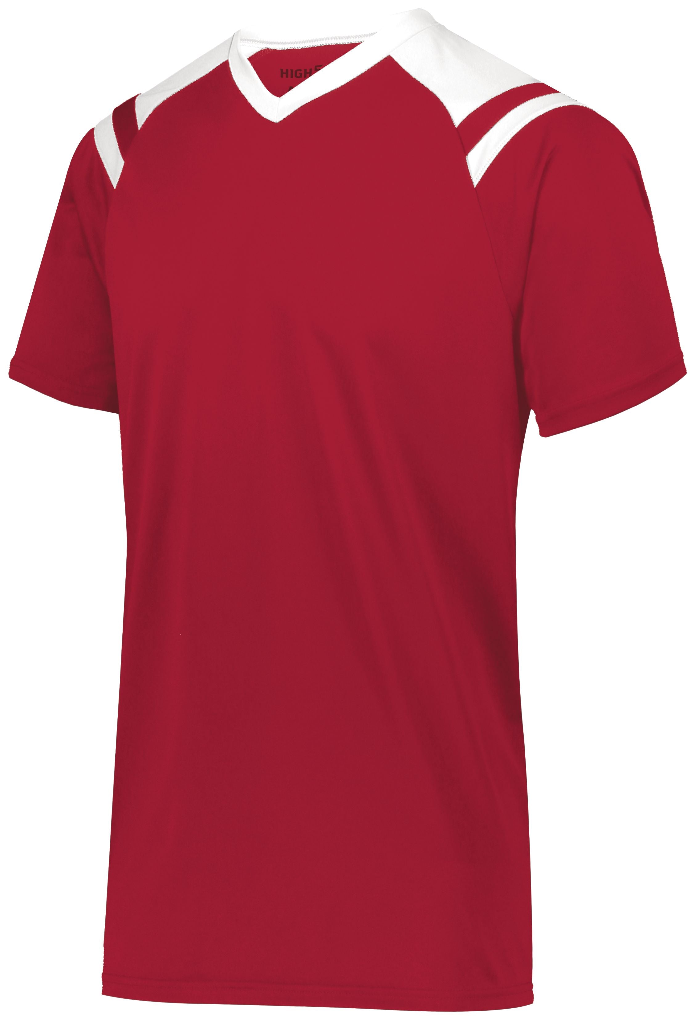 High 5 Sheffield Jersey in Scarlet/White  -Part of the Adult, Adult-Jersey, High5-Products, Soccer, Shirts, All-Sports-1, Sheffield-Soccer-Jerseys product lines at KanaleyCreations.com