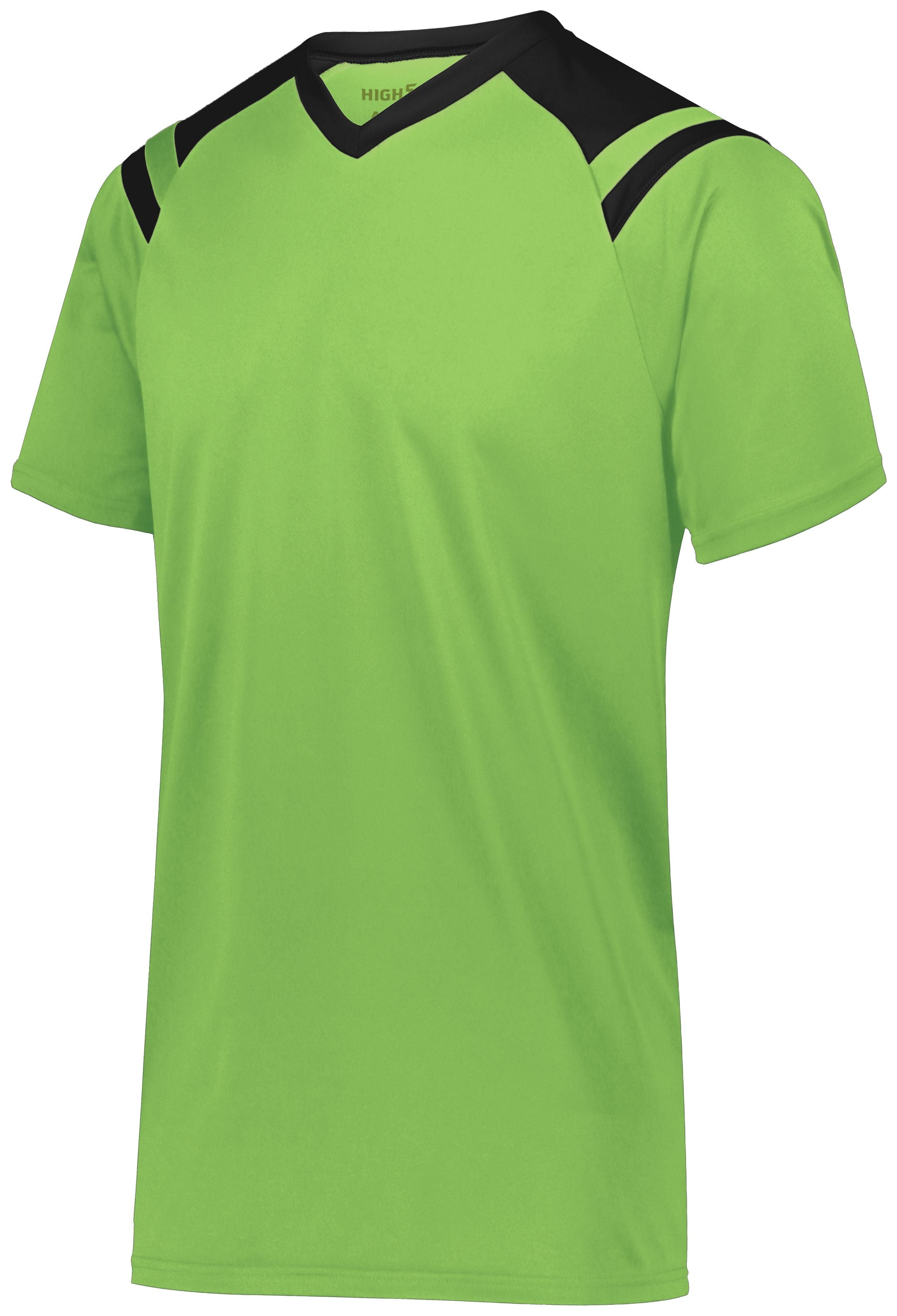 High 5 Youth Sheffield Jersey in Lime/Black  -Part of the Youth, Youth-Jersey, High5-Products, Soccer, Shirts, All-Sports-1, Sheffield-Soccer-Jerseys product lines at KanaleyCreations.com