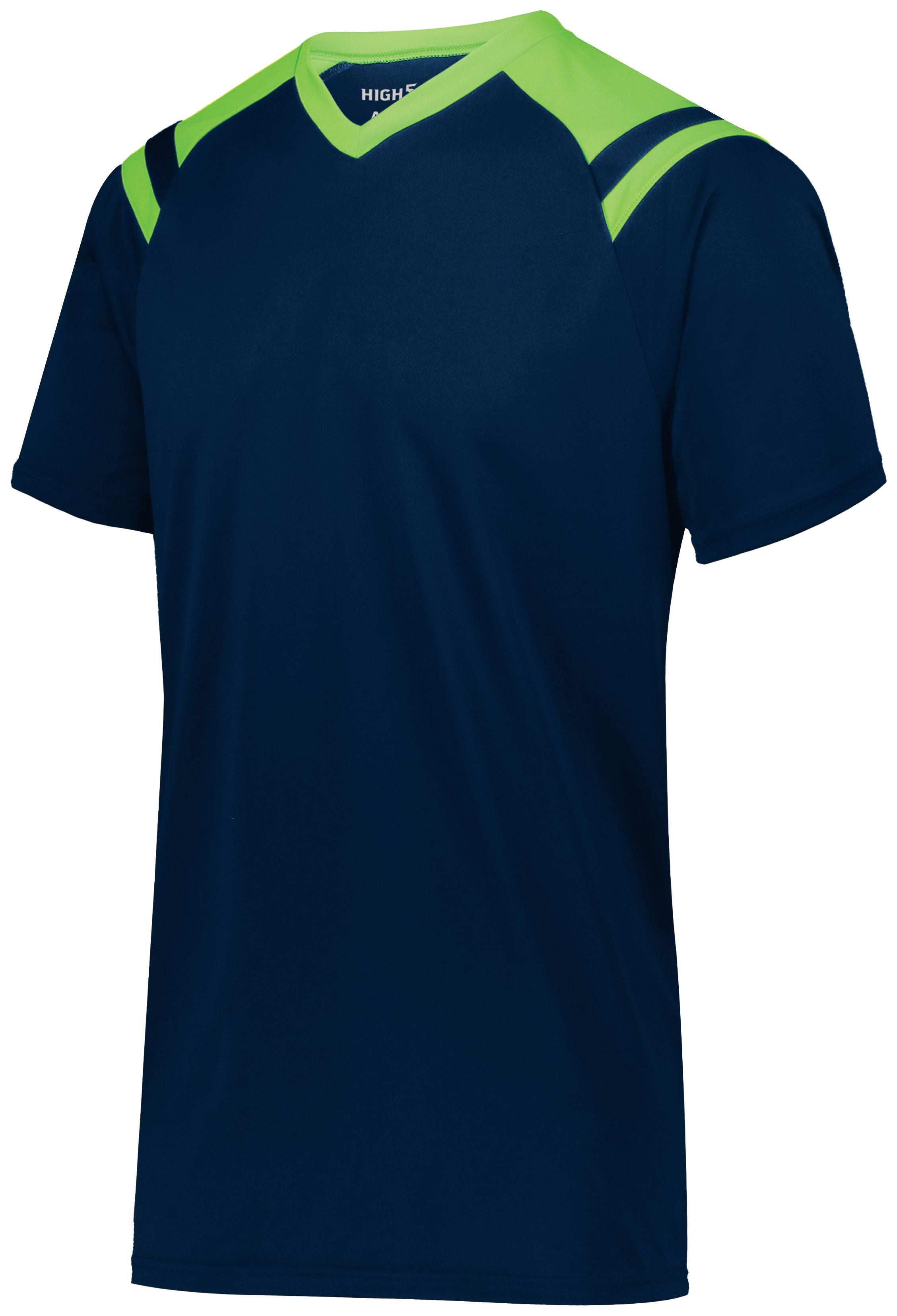 High 5 Youth Sheffield Jersey in Navy/Lime  -Part of the Youth, Youth-Jersey, High5-Products, Soccer, Shirts, All-Sports-1, Sheffield-Soccer-Jerseys product lines at KanaleyCreations.com