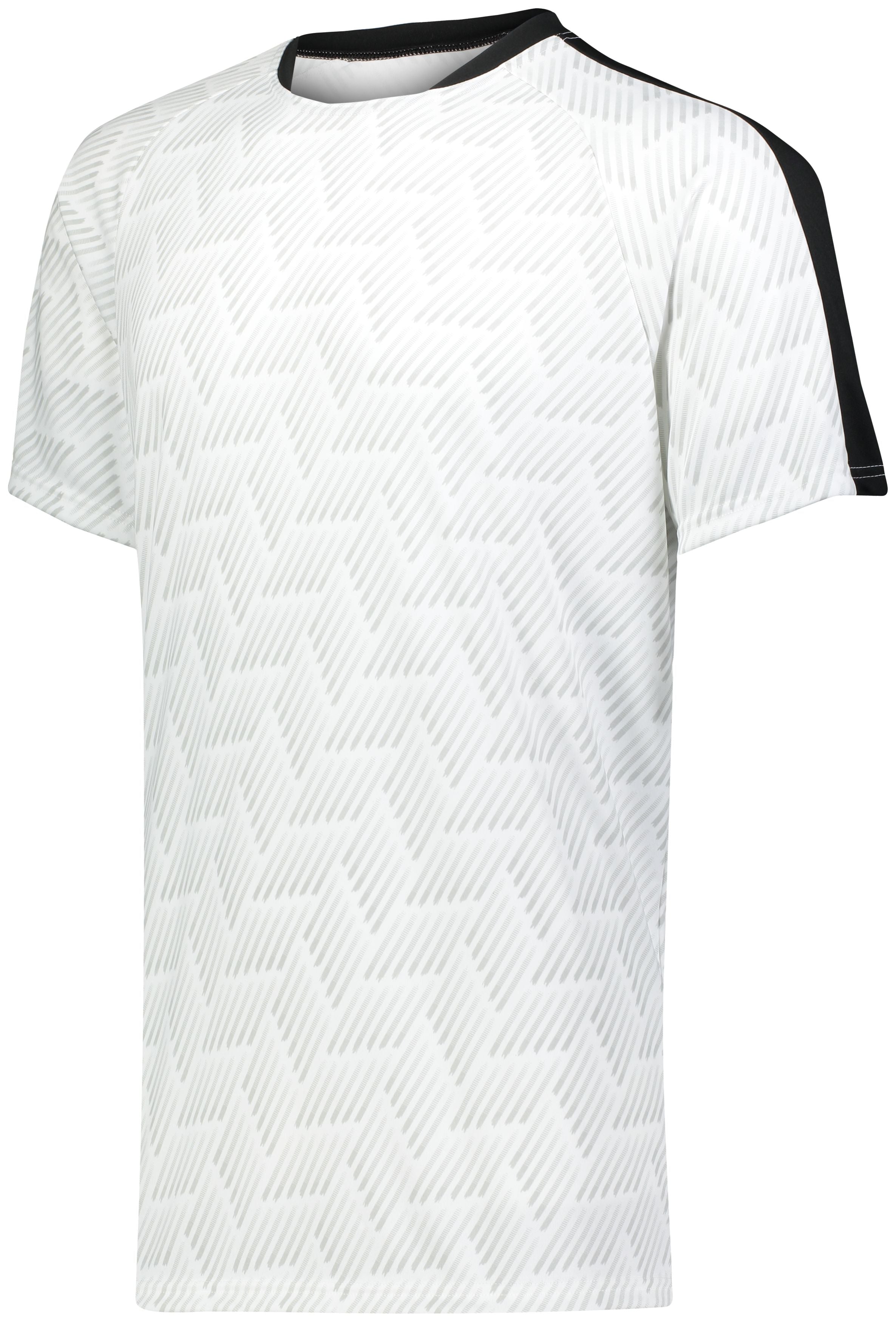 High 5 Youth Hypervolt Jersey in White Print/Black  -Part of the Youth, Youth-Jersey, High5-Products, Soccer, Shirts, All-Sports-1 product lines at KanaleyCreations.com