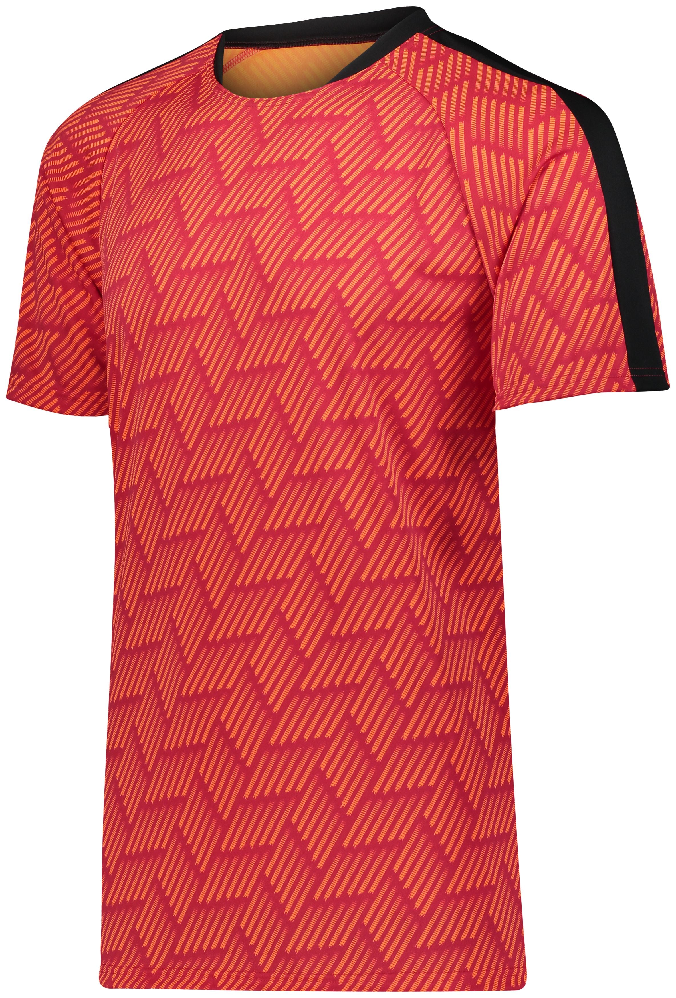 High 5 Youth Hypervolt Jersey in Scarlet Print/Black  -Part of the Youth, Youth-Jersey, High5-Products, Soccer, Shirts, All-Sports-1 product lines at KanaleyCreations.com