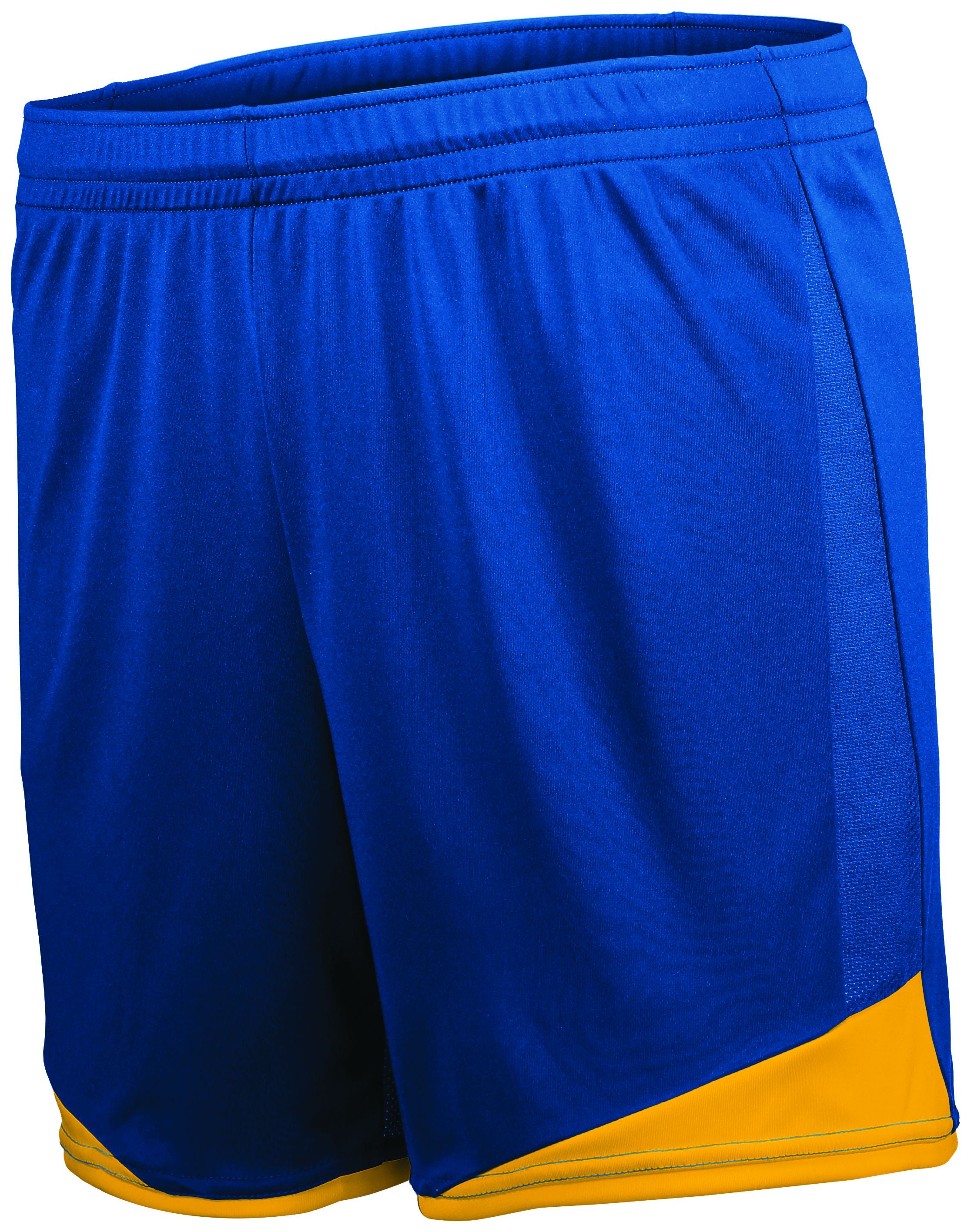 High 5 Ladies Stamford Soccer Shorts in Royal/Athletic Gold  -Part of the Ladies, Ladies-Shorts, High5-Products, Soccer, All-Sports-1 product lines at KanaleyCreations.com