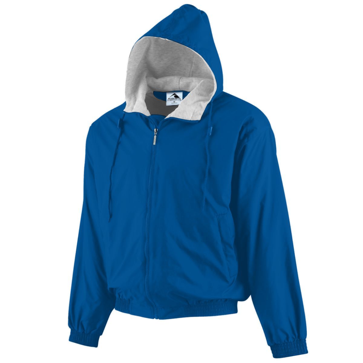 Augusta Sportswear Hooded Taffeta Jacket/Fleece Lined in Royal  -Part of the Adult, Adult-Jacket, Augusta-Products, Outerwear product lines at KanaleyCreations.com