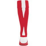 High 5 Performance Sock in Scarlet/White  -Part of the Accessories, High5-Products, Accessories-Socks product lines at KanaleyCreations.com