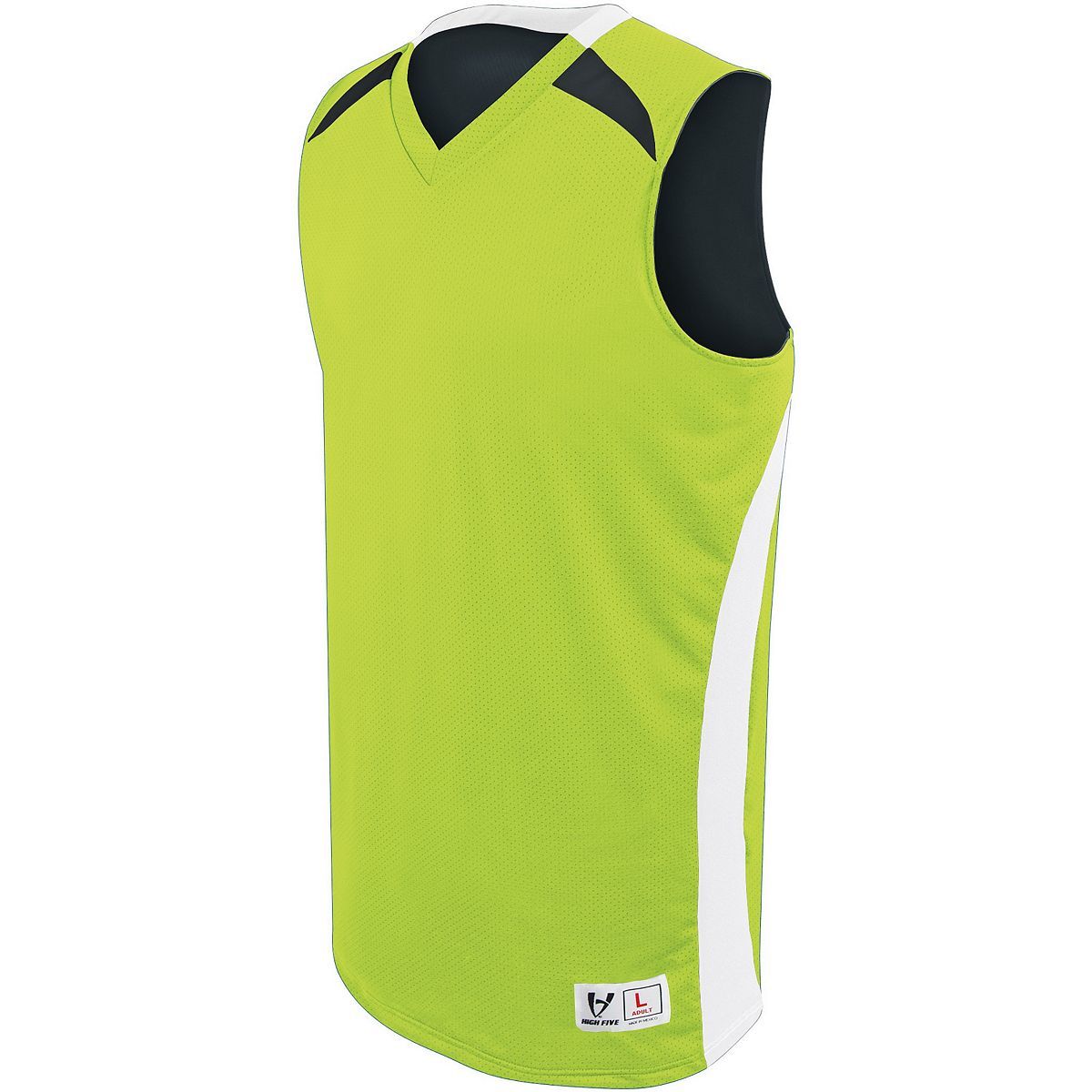 Holloway Campus Reversible Jersey in Lime/White/Black  -Part of the Adult, Adult-Jersey, Basketball, Holloway, Shirts, All-Sports, All-Sports-1 product lines at KanaleyCreations.com