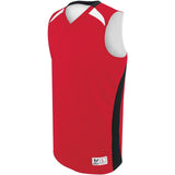 Holloway Youth Campus Reversible Jersey in Scarlet/Black/White  -Part of the Youth, Youth-Jersey, Basketball, Holloway, Shirts, All-Sports, All-Sports-1 product lines at KanaleyCreations.com