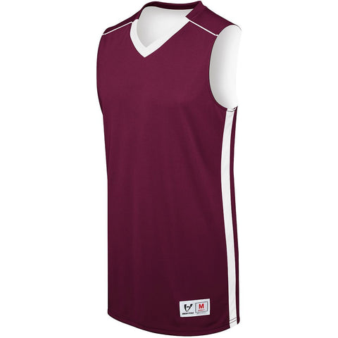 Augusta Sportswear Adult Competition Reversible Jersey in Maroon/White  -Part of the Adult, Adult-Jersey, Augusta-Products, Basketball, Shirts, All-Sports, All-Sports-1 product lines at KanaleyCreations.com