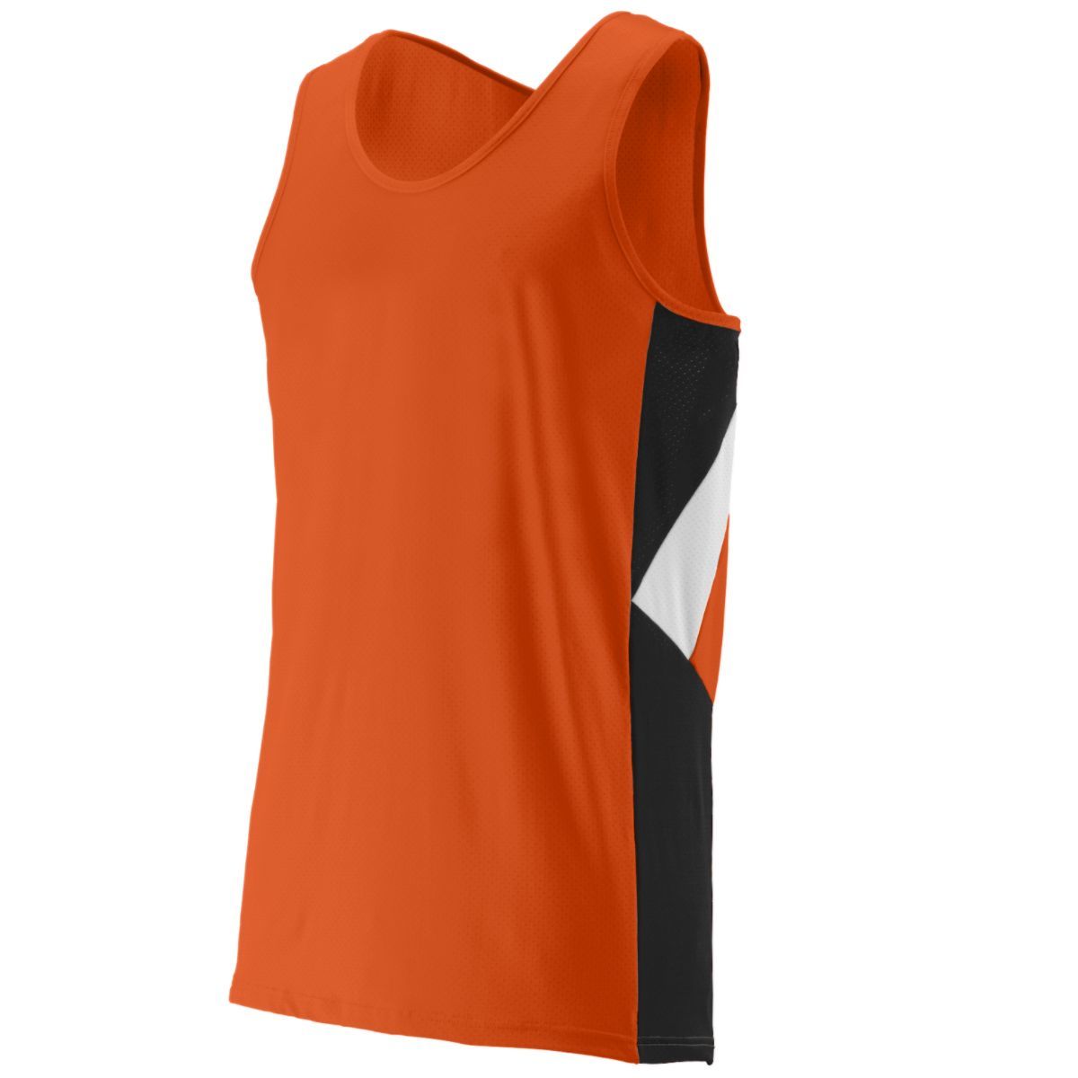 Augusta Sportswear Sprint Jersey in Orange/Black/White  -Part of the Adult, Adult-Jersey, Augusta-Products, Track-Field, Shirts product lines at KanaleyCreations.com