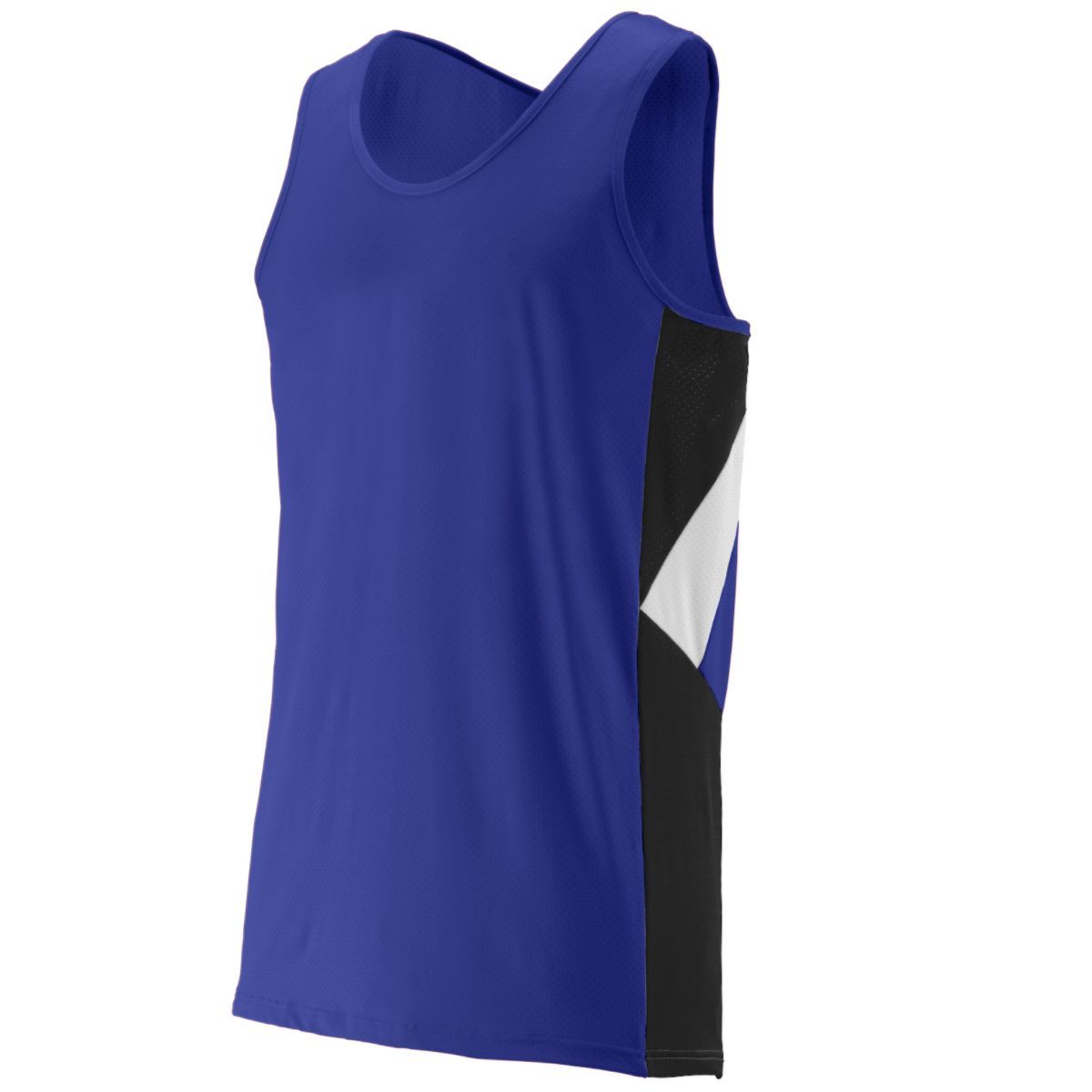 Augusta Sportswear Sprint Jersey in Purple/Black/White  -Part of the Adult, Adult-Jersey, Augusta-Products, Track-Field, Shirts product lines at KanaleyCreations.com