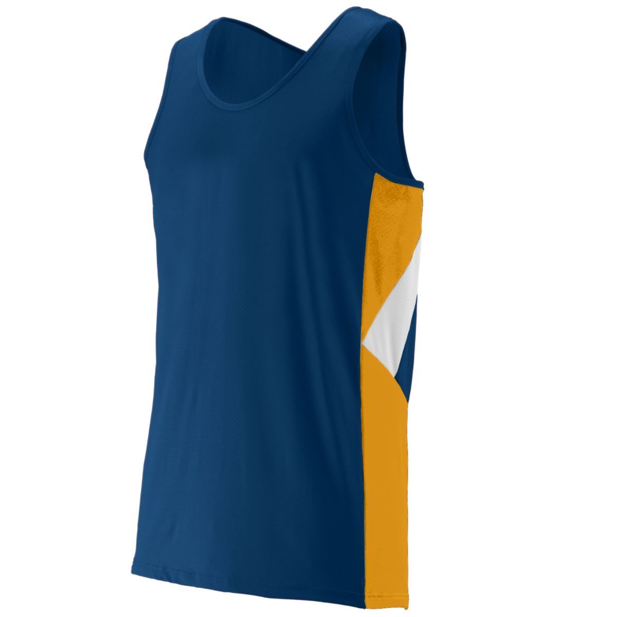 Augusta Sportswear Sprint Jersey in Navy/Gold/White  -Part of the Adult, Adult-Jersey, Augusta-Products, Track-Field, Shirts product lines at KanaleyCreations.com