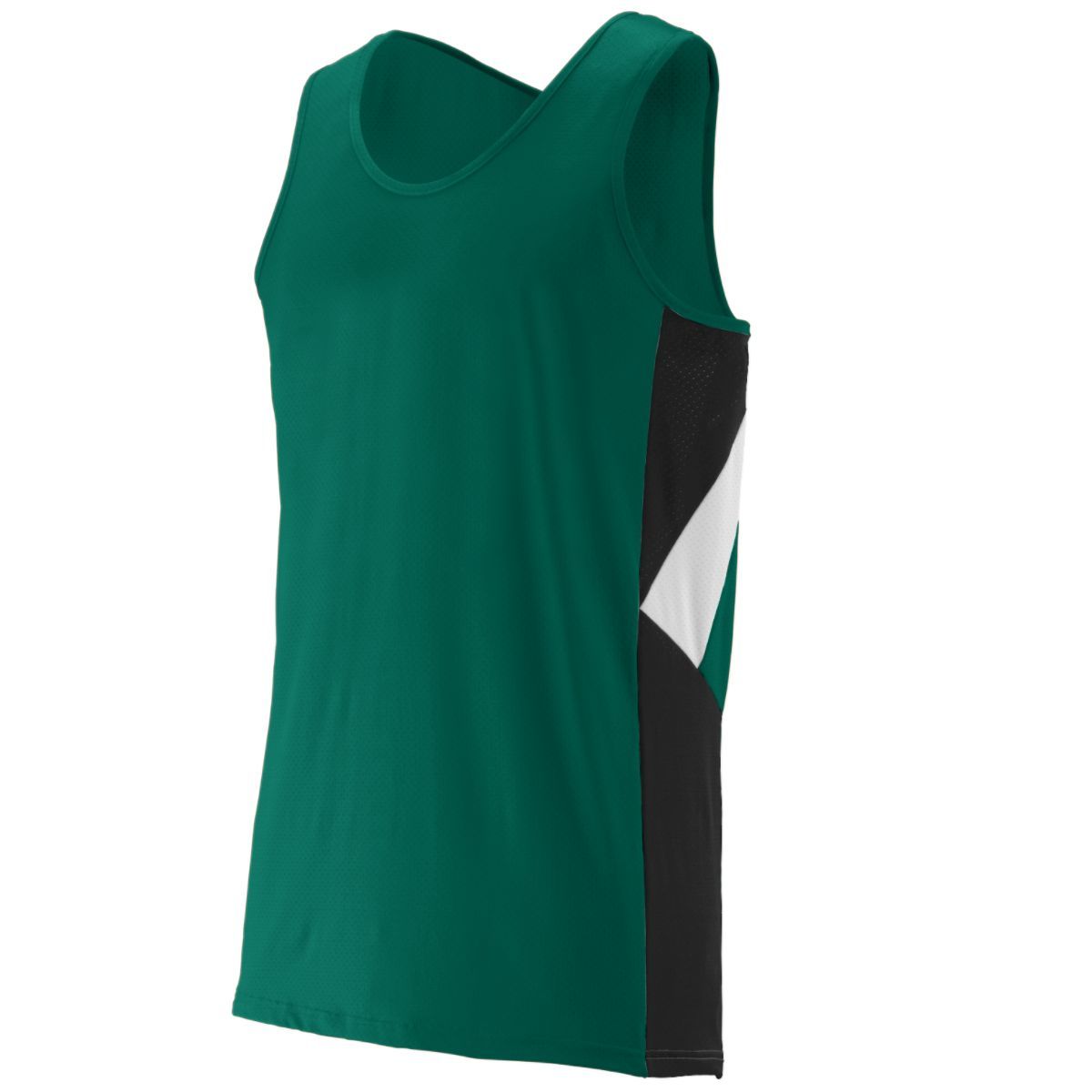 Augusta Sportswear Sprint Jersey in Dark Green/Black/White  -Part of the Adult, Adult-Jersey, Augusta-Products, Track-Field, Shirts product lines at KanaleyCreations.com