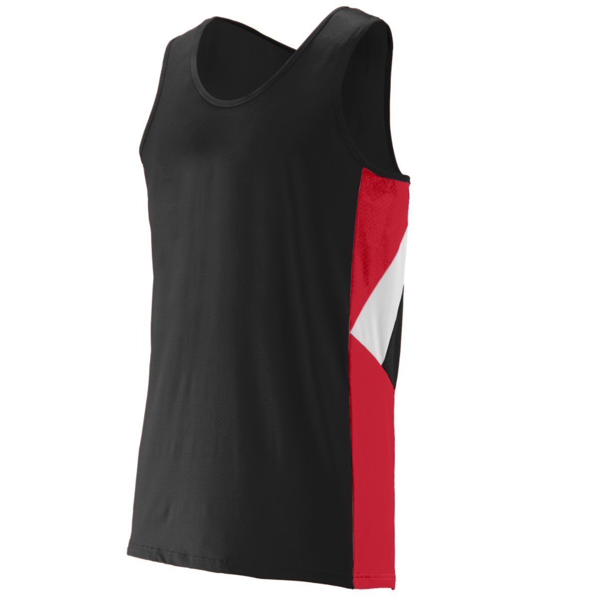 Augusta Sportswear Sprint Jersey in Black/Red/White  -Part of the Adult, Adult-Jersey, Augusta-Products, Track-Field, Shirts product lines at KanaleyCreations.com