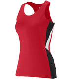 Augusta Sportswear Ladies Sprint Jersey in Red/Black/White  -Part of the Ladies, Ladies-Jersey, Augusta-Products, Track-Field, Shirts product lines at KanaleyCreations.com