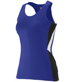 Augusta Sportswear Ladies Sprint Jersey in Purple/Black/White  -Part of the Ladies, Ladies-Jersey, Augusta-Products, Track-Field, Shirts product lines at KanaleyCreations.com