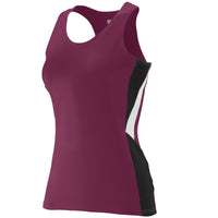 Augusta Sportswear Ladies Sprint Jersey in Maroon/Black/White  -Part of the Ladies, Ladies-Jersey, Augusta-Products, Track-Field, Shirts product lines at KanaleyCreations.com