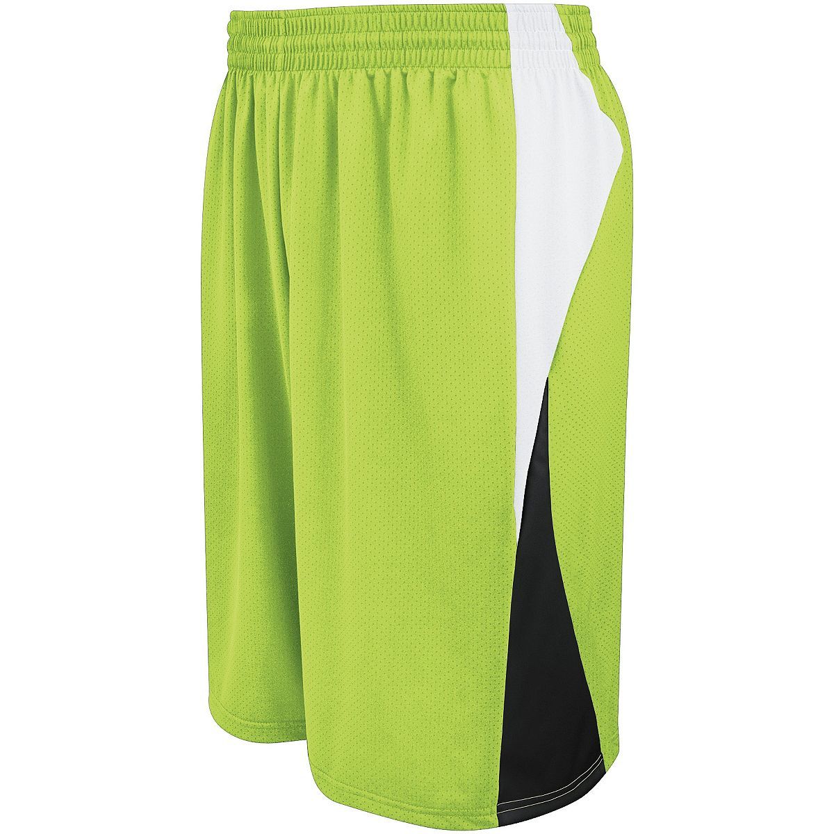 Holloway Campus Reversible Shorts in Lime/White/Black  -Part of the Adult, Adult-Shorts, Basketball, Holloway, All-Sports, All-Sports-1 product lines at KanaleyCreations.com