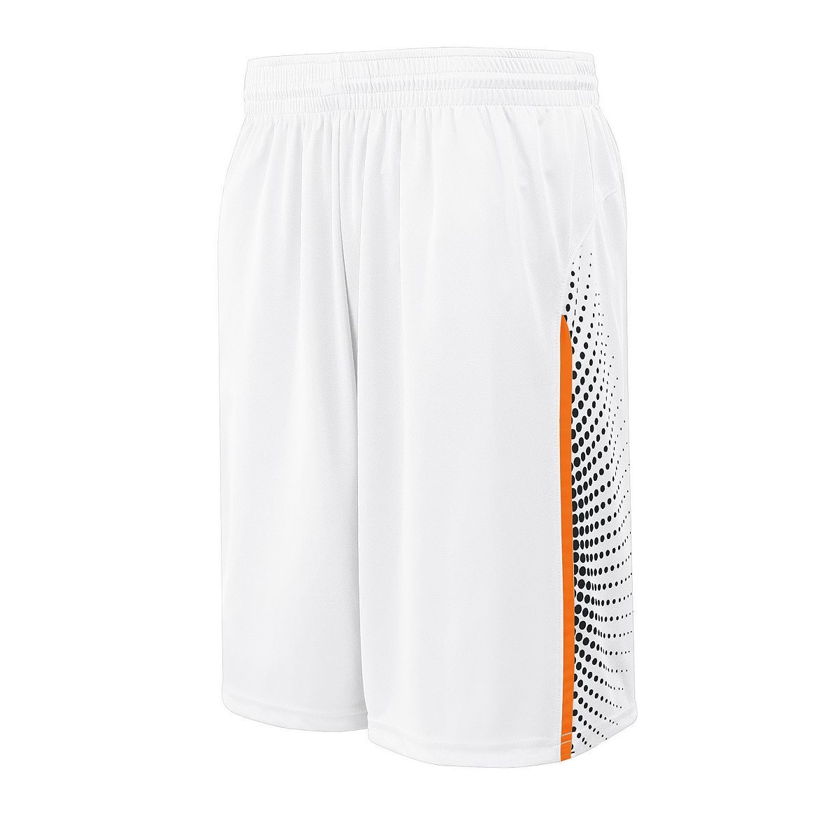 High 5 Comet Shorts in White/Orange/Black  -Part of the Adult, Adult-Shorts, High5-Products, Basketball, All-Sports, All-Sports-1 product lines at KanaleyCreations.com