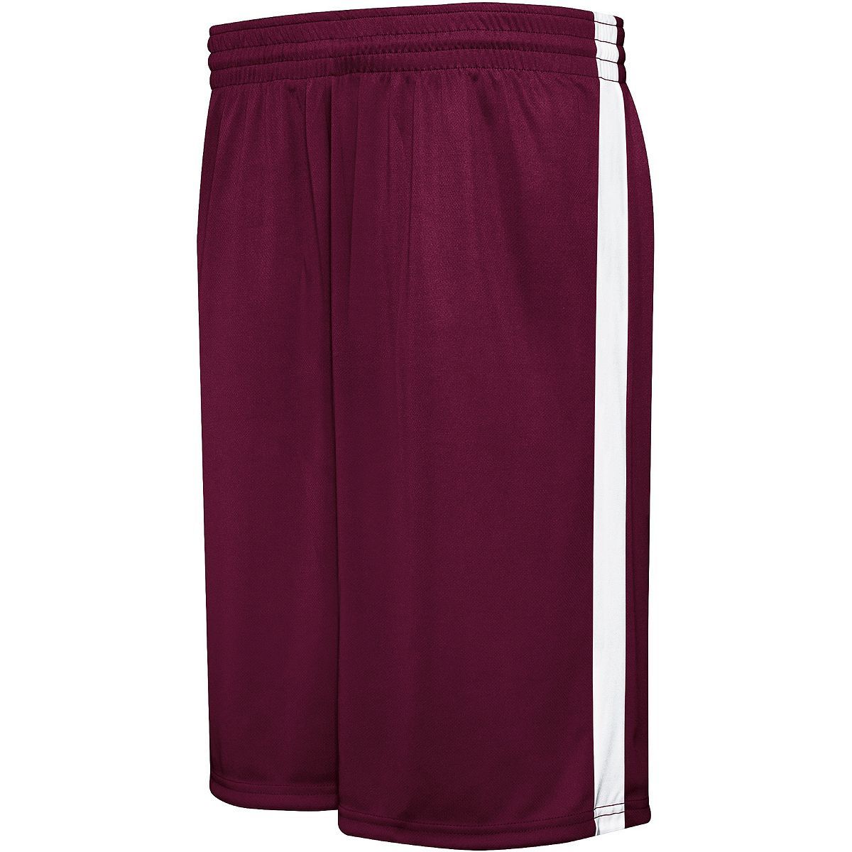 Augusta Sportswear Competition Reversible Shorts in Maroon/White  -Part of the Adult, Adult-Shorts, Augusta-Products, Basketball, All-Sports, All-Sports-1 product lines at KanaleyCreations.com