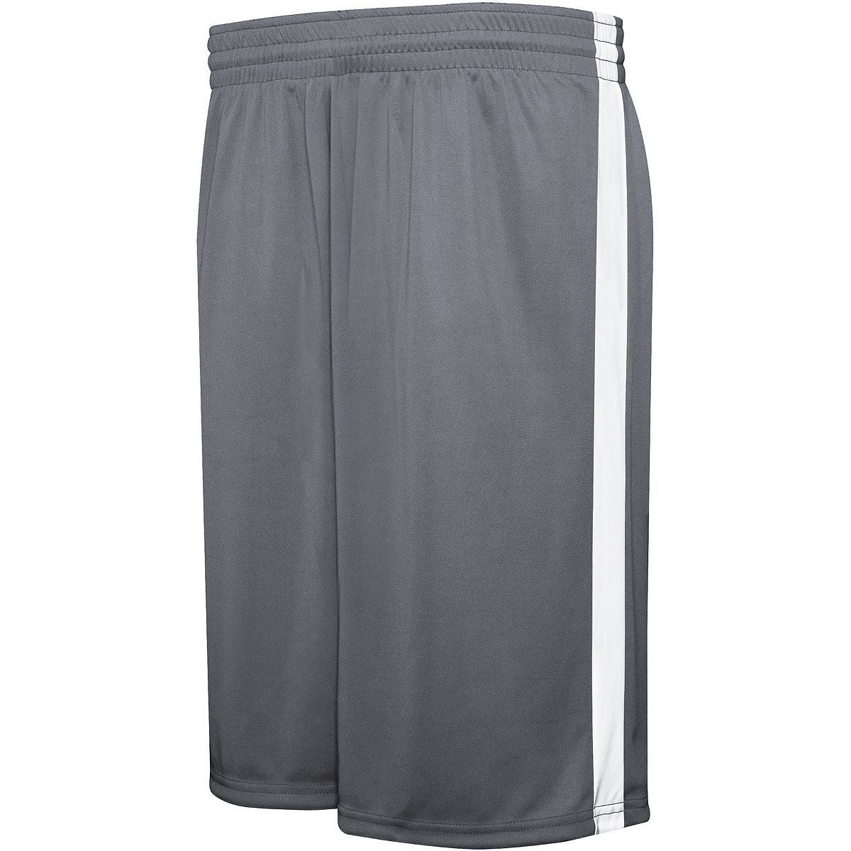 Augusta Sportswear Competition Reversible Shorts in Graphite/White  -Part of the Adult, Adult-Shorts, Augusta-Products, Basketball, All-Sports, All-Sports-1 product lines at KanaleyCreations.com