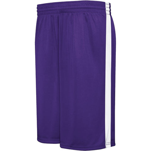 Augusta Sportswear Youth Competition Reversible Shorts in Purple/White  -Part of the Youth, Youth-Shorts, Augusta-Products, Basketball, All-Sports, All-Sports-1 product lines at KanaleyCreations.com