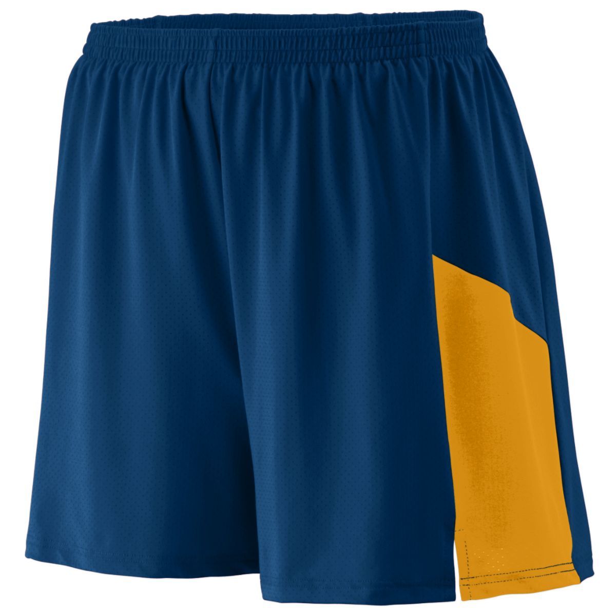 Augusta Sportswear Sprint Shorts in Navy/Gold  -Part of the Adult, Adult-Shorts, Augusta-Products, Track-Field product lines at KanaleyCreations.com