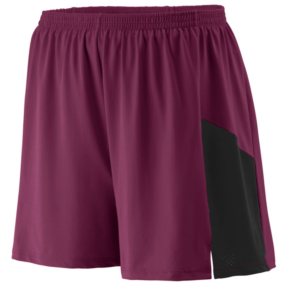 Augusta Sportswear Sprint Shorts in Maroon/Black  -Part of the Adult, Adult-Shorts, Augusta-Products, Track-Field product lines at KanaleyCreations.com