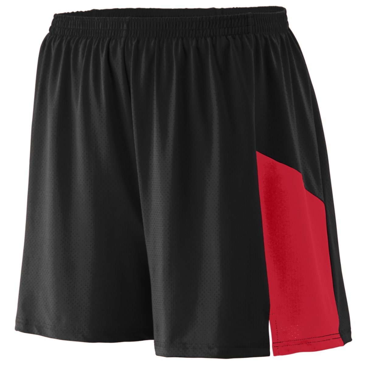 Augusta Sportswear Sprint Shorts in Black/Red  -Part of the Adult, Adult-Shorts, Augusta-Products, Track-Field product lines at KanaleyCreations.com