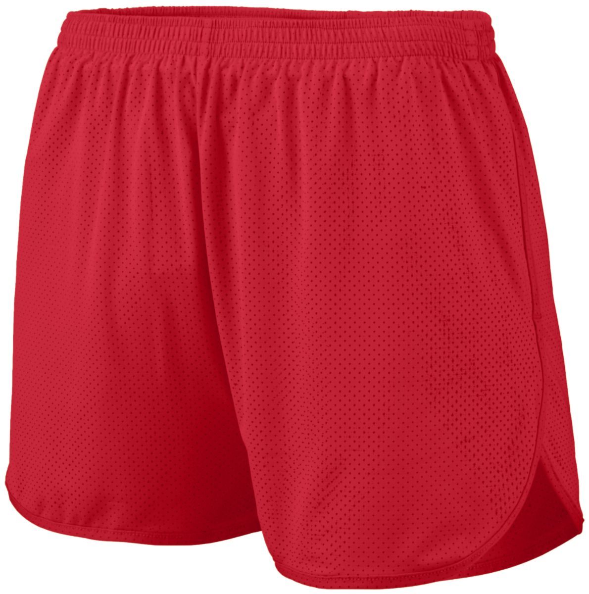 Augusta Sportswear Solid Split Shorts in Red  -Part of the Adult, Adult-Shorts, Augusta-Products, Track-Field product lines at KanaleyCreations.com