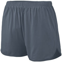 Augusta Sportswear Solid Split Shorts in Graphite  -Part of the Adult, Adult-Shorts, Augusta-Products, Track-Field product lines at KanaleyCreations.com