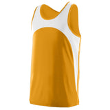 Augusta Sportswear Rapidpace Track Jersey in Gold/White  -Part of the Adult, Adult-Jersey, Augusta-Products, Track-Field, Shirts product lines at KanaleyCreations.com