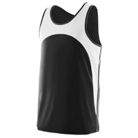 Augusta Sportswear Rapidpace Track Jersey in Black/White  -Part of the Adult, Adult-Jersey, Augusta-Products, Track-Field, Shirts product lines at KanaleyCreations.com