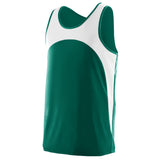 Augusta Sportswear Rapidpace Track Jersey in Dark Green/White  -Part of the Adult, Adult-Jersey, Augusta-Products, Track-Field, Shirts product lines at KanaleyCreations.com