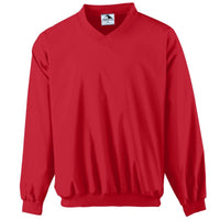 Augusta Sportswear Micro Poly Windshirt/Lined in Red  -Part of the Adult, Adult-Jacket, Augusta-Products, Outerwear product lines at KanaleyCreations.com