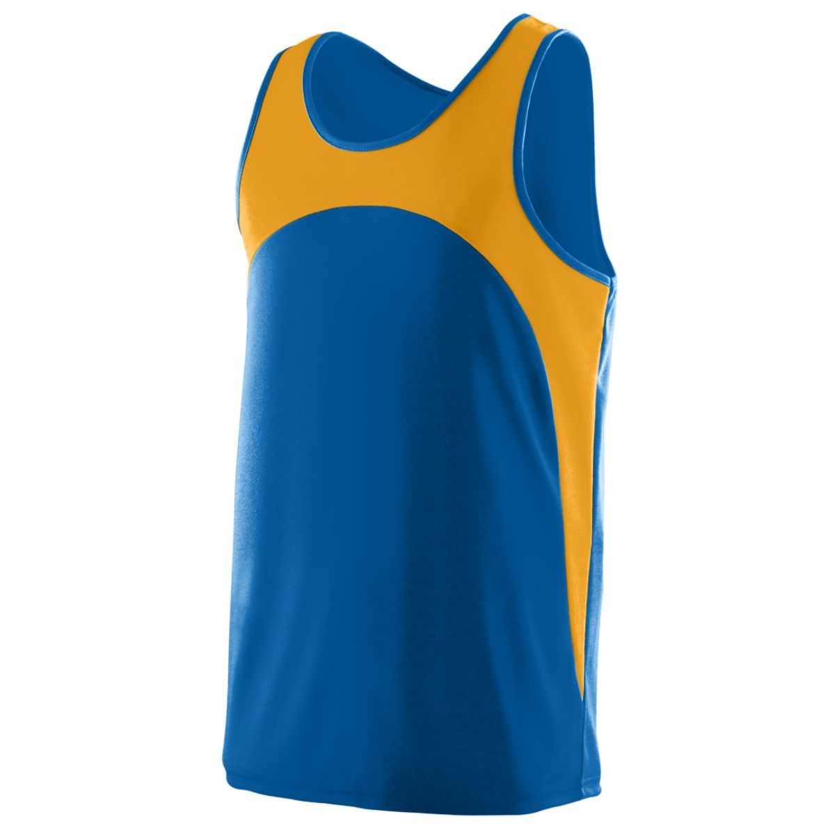 Augusta Sportswear Youth Rapidpace Track Jersey in Royal/Gold  -Part of the Youth, Youth-Jersey, Augusta-Products, Track-Field, Shirts product lines at KanaleyCreations.com