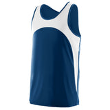 Augusta Sportswear Youth Rapidpace Track Jersey in Navy/White  -Part of the Youth, Youth-Jersey, Augusta-Products, Track-Field, Shirts product lines at KanaleyCreations.com