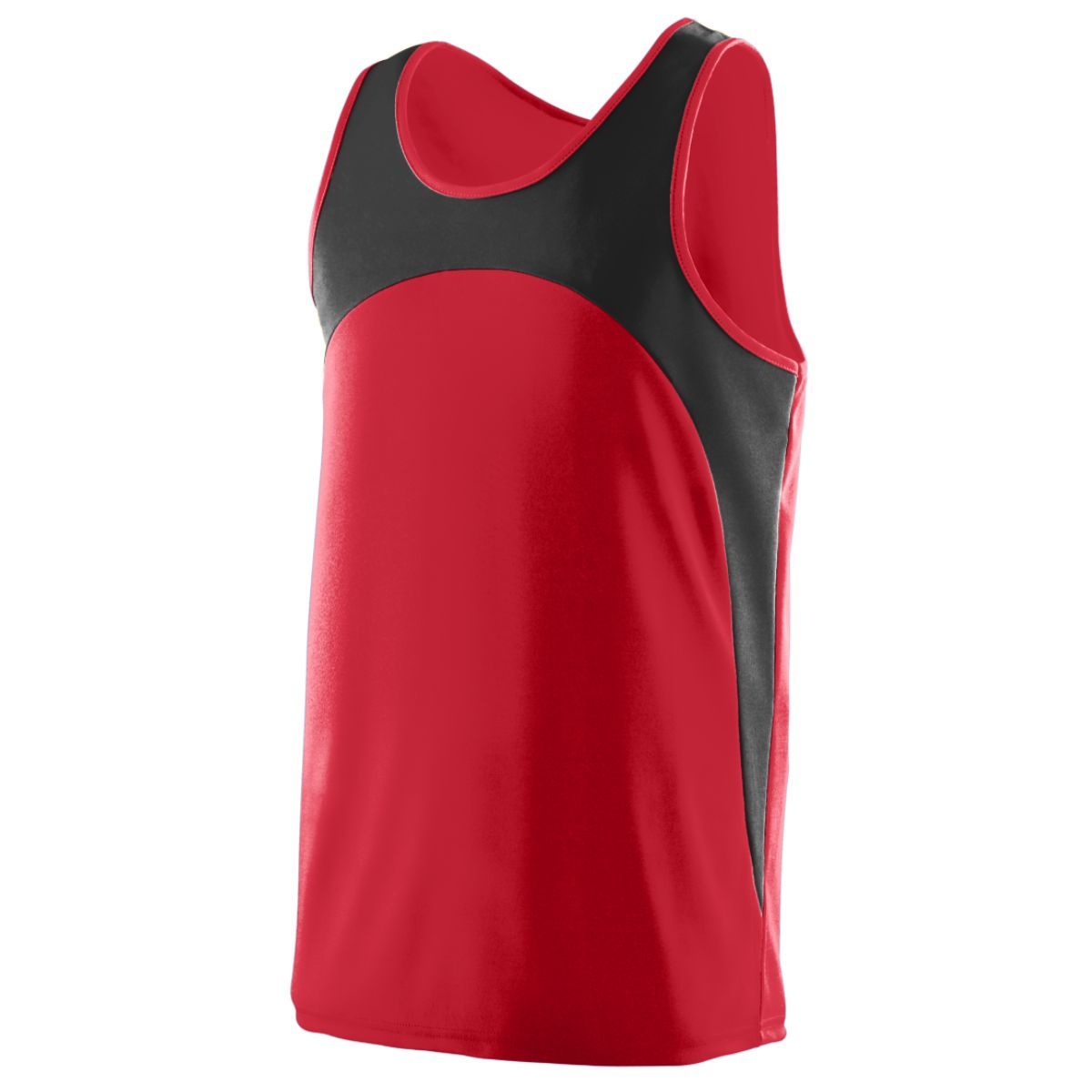 Augusta Sportswear Youth Rapidpace Track Jersey in Red/Black  -Part of the Youth, Youth-Jersey, Augusta-Products, Track-Field, Shirts product lines at KanaleyCreations.com
