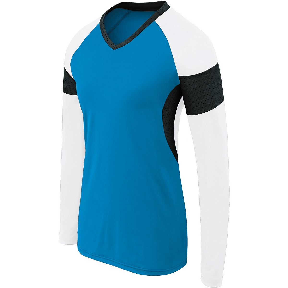 High 5 Ladies Long Sleeve Raptor Jersey in Power Blue/White/Black  -Part of the Ladies, Ladies-Jersey, High5-Products, Volleyball, Shirts product lines at KanaleyCreations.com