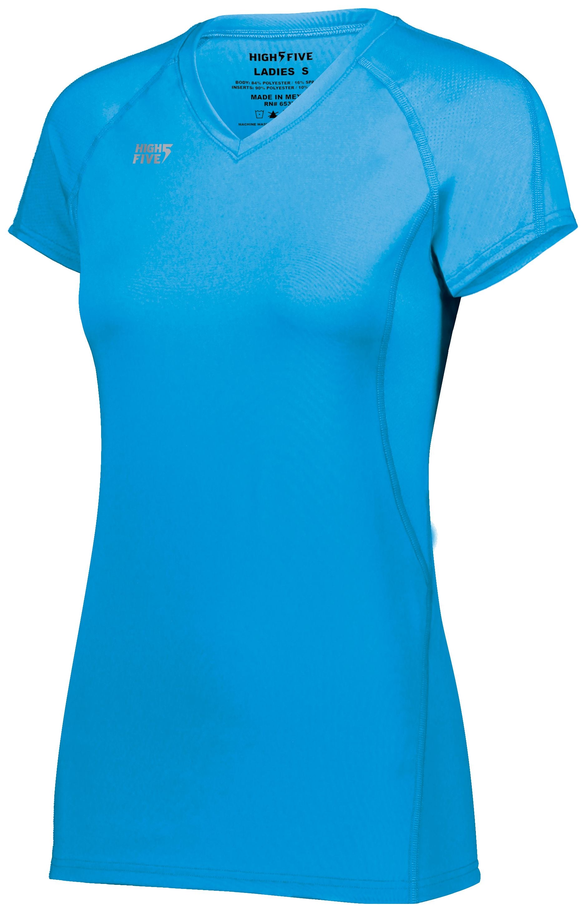 High 5 Ladies Truhit Short Sleeve Jersey in Power Blue  -Part of the Ladies, Ladies-Jersey, High5-Products, Volleyball, Shirts product lines at KanaleyCreations.com